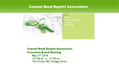 Desktop Screenshot of coastalbendbaptistassociation.org
