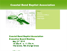 Tablet Screenshot of coastalbendbaptistassociation.org